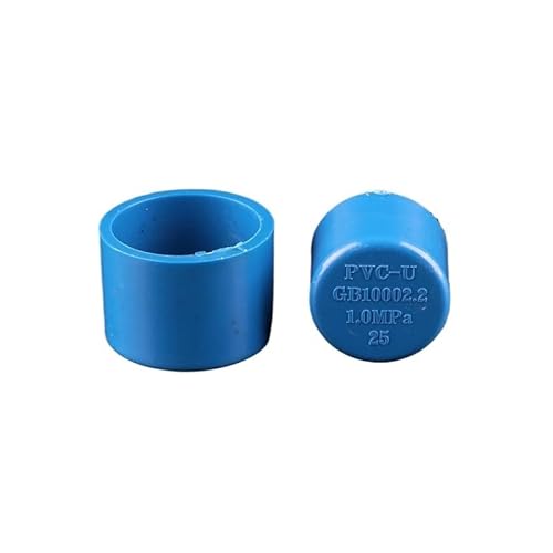 Supkancl 5 stücke 20 25 32mm PVC Rohr End Kappe Stecker Wasser Rohr Stecker Rohr End Kappe for Garten Bewässerung Bauernhof zubehör Adapter(Blue End Cap,32mm) von Supkancl