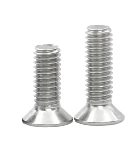 Supkancl 50-2 Stück M1.4 M1.6 M2 M2.5 M3 M4 M5 M6 M8 M10 (A2-70) 304 Edelstahl GB2673 Sechslappen-Torx-Senkkopfschrauben(6mm,M1.4 (50pcs)) von Supkancl
