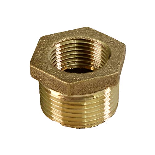 Supply Giant CSCV1124 1-12 Zoll NPT Außengewinde x 1 Zoll NPT Messing bleifreie Buchse, Armatur mit Sechskantkopf Messingkonstruktion höhere Korrosionsbeständigkeit wirtschaftlich und einfach zu Supply Giant CSCV1124 1-12 Zoll NPT Außengewinde x 1 Zoll NPT Messing bleifreie Buchse, Armatur mit Sechskantkopf Messingkonstruktion höhere Korrosionsbeständigkeit wirtschaftlich und einfach zu von Supply Giant