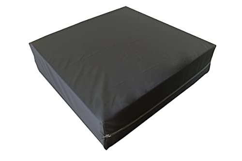 Gel Gelschaum Outdoor Sitzkissen Inkontinenz Dekubitus Sitzpolster 40 x 40 x 10 cm Memory Schaum für inkontinente Personen Rollstuhl Stuhl Auto Bürostuhl Gartenmöbel Kissen (RG 60 (weich) schwarz) von Supply24 since 2004