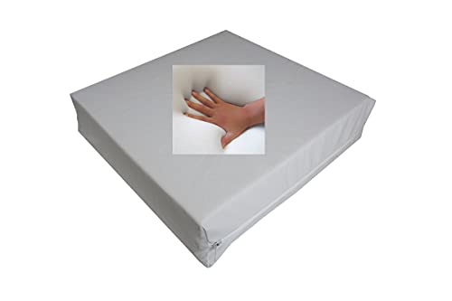 Gel Gelschaum Outdoor Sitzkissen mit Kunstleder Bezug Anti Dekubitus Sitzpolster 40 x 40 x 10 cm Memory Schaum für Inkontinenz Rollstuhl Stuhl Auto LKW Bürostuhl Chefsessel Reise Kissen RG 85 mittel von Supply24 since 2004