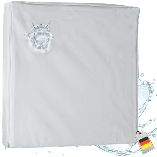 Supply24 since 2004 Gel Gelschaum Sitzkissen Anti Dekubitus Sitzpolster 40 x 40 x 5 cm Chefsessel Kissen Stützkissen Rücken (RG 60 (weich) mit Outdoor/Inkontinenz Bezug Weiss) von Supply24 since 2004