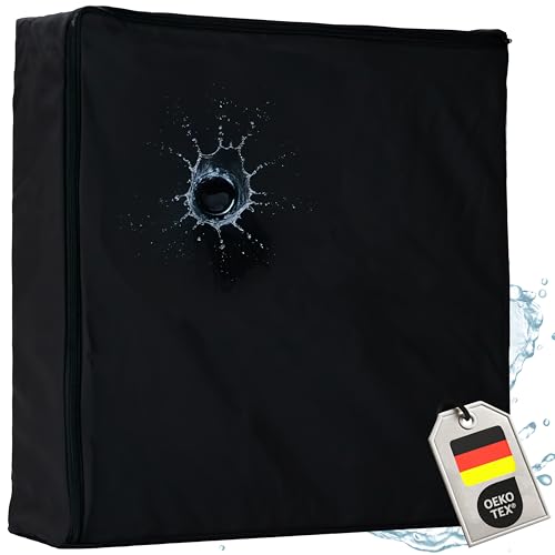 Supply24 since 2004 Orthopädisches Anti Dekubitus Gelschaum-Sitzkissen 40x40x10 cm – Made in Germany | Ergonomisch & druckentlastend | RG60 (weich) | Waschbarer Outdoor-Bezug (90°C) in Schwarz von Supply24 since 2004
