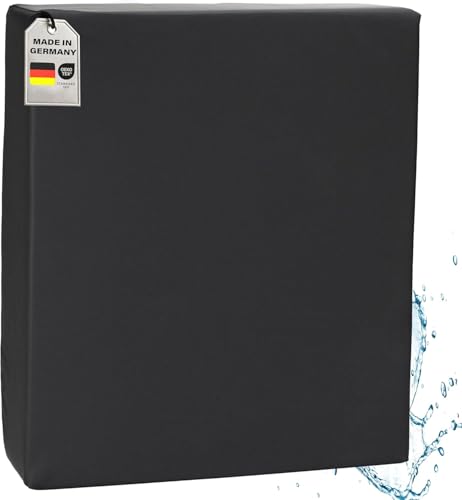 Supply24 since 2004 Orthopädisches Anti Dekubitus Gelschaum-Sitzkissen 52x45x10 cm – Made in Germany | Ergonomisch & druckentlastend | RG60 (weich) | Waschbarer Outdoor-Bezug (90°C) in Schwarz von Supply24 since 2004