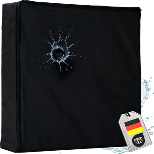 Supply24 since 2004 Orthopädisches Anti Dekubitus Viscoschaum-Sitzkissen 40x40x10 cm – Made in Germany | Ergonomisch & druckentlastend | RG60 (weich) | Waschbarer Outdoor-Bezug (90°C) in Schwarz von Supply24 since 2004