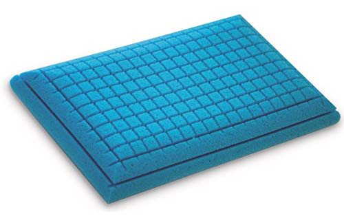 Supply24 since 2004 NEU Gel/Gelschaum Kopfkissen/Bauchschläferkissen/Rückenschläferkissen Blue Memory Foam mit Aloe Vera Bezug 80 x 40 cm Höhe 12 cm softes/weiches Kissen komplett waschbar günstig von Supply24 since 2004