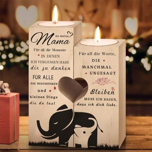 Geschenke für Mama, Muttertagsgeschenk Kerzenständer für Mama Geschenk, Geburtstagsgeschenk für Mama, Geschenke Muttertag, Mothers Day Gift von SupreLuck