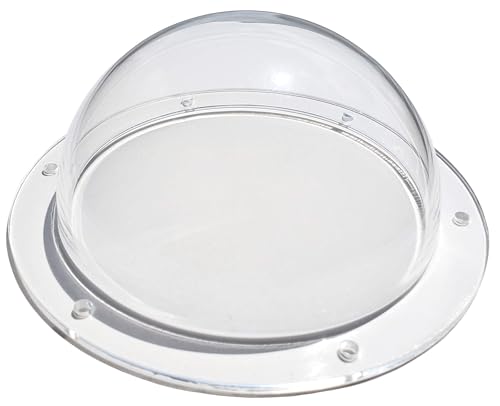 Supreme Tech Acryl-Dome/Kunststoff Hemisphere - Clear - 101mm Durchmesser, 12.7mm Flansch mit vorgebohrten Löchern von Supreme Tech