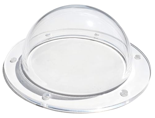 Supreme Tech Acryl-Dome/Kunststoff Hemisphere - Clear - 76mm Durchmesser, 12.7mm Flansch mit vorgebohrten Löchern von Supreme Tech