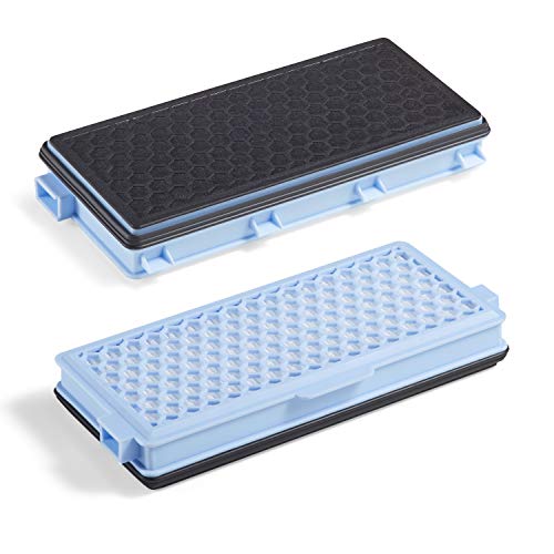2x Supremery HEPA Filter kompatibel mit Miele SF-HA 50 Staubsaugerfilter mit Aktivkohle gegen Gerüche für S8000 S6000 S5000 S4000 Serien Complete C2 C3 Compact C1 C2 S8340 S6240 S5211 von Supremery