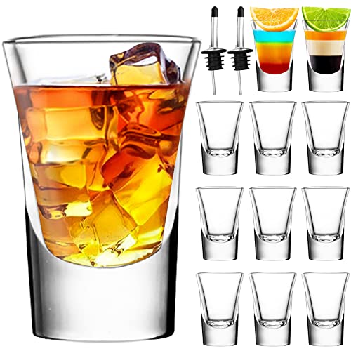 SuproBarware Schnapsgläser 35ml/3.5cl, Shotgläser, 12er Shot Gläser für Tequila, Wodka, Ouzo, Likör etc. Idee für Party. Spülmaschinenfest.Transparent von SuproBarware