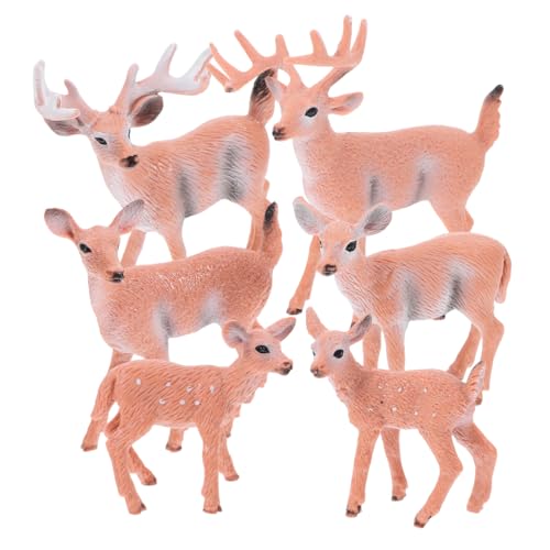 6 Stück Weiß -Figuren Kuchen Topper Hirsch Spielzeug Figur Feengarten Miniatur Waldtiere Figuren 6 Stück Weiß -Figuren Kuchen Topper Hirsch Spielzeug Figur Feengarten Miniatur Waldtiere Figuren von Supvox