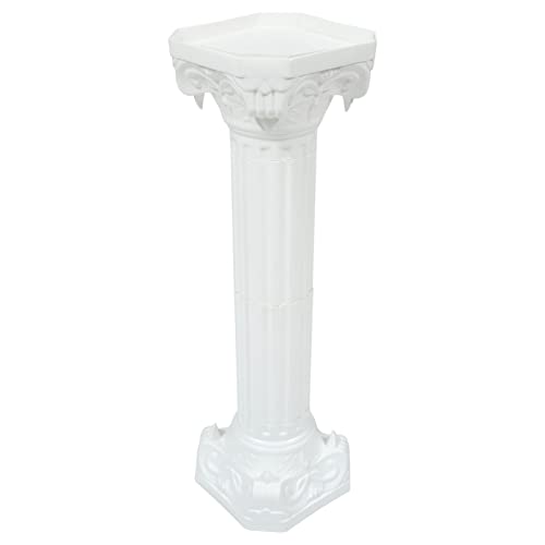 Römische Säule Gartenständer Säulen Säulen Griechische Tischdekoration Zylinderständer Für Partys Hochzeit Blumentopf Stützplattform Blumendekoration Weiß Rund von Supvox