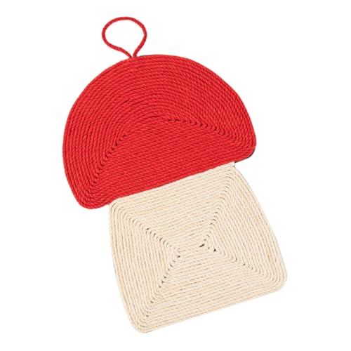 SUPVOX 1 Stück Katzenspielzeug Sisal Kratzbrett Pilzform Hängende Kratzmatte für Katzen Atmungsaktiv Bequem und Langlebig für Kratztraining und Spielspaß Fördert das Wohlbefinden Ihrer SUPVOX 1 Stück Katzenspielzeug Sisal Kratzbrett Pilzform Hängende Kratzmatte für Katzen Atmungsaktiv Bequem und Langlebig für Kratztraining und Spielspaß Fördert das Wohlbefinden Ihrer von Supvox