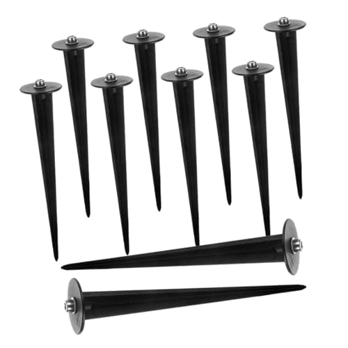 SUPVOX 10 Stück Gartenlampen Erdspieße Solarlicht Zubehör für Stabile Befestigung Langlebig und Wetterfest für Außenbeleuchtung von Supvox