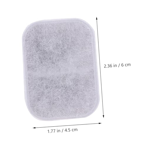 SUPVOX 10 Stück Teiliges Aktivkohle Wasserfilter Ersatzfilter für Haustier Trinkbrunnen Tiefenfilter Geruchsneutralisierend Langlebiges Material Geeignet für Hunde und Katzenbrunnen von Supvox