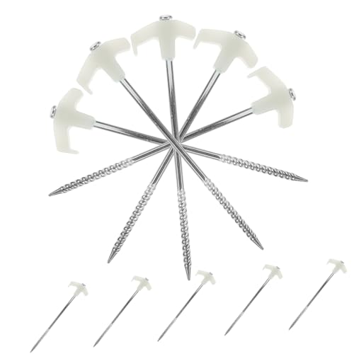 SUPVOX 10 Stück Teiliges Edelstahl Zeltheringe Spiralform Sturmsichere Zeltnägel mit Leuchteffekt für Camping Zeltplane Pavillon Outdoor Robuste Befestigung SUPVOX 10 Stück Teiliges Edelstahl Zeltheringe Spiralform Sturmsichere Zeltnägel mit Leuchteffekt für Camping Zeltplane Pavillon Outdoor Robuste Befestigung von Supvox