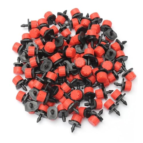 SUPVOX 100 Stück Einstellbare Mini Bewässerungsregner mit Anschluss Sprühkopf Vielseitig als Tropfer oder Sprinkler Geeignet für Schläuche bis Reichweite Abnehmbar und Waschbar von Supvox