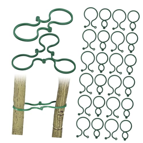 SUPVOX 100 Stück Pflanzenclips Förmige Klammern aus Robustem Kunststoff für Kletterpflanzen Gemüse Tomaten Rankhilfe Vielseitig Einsetzbar Zuverlässig und Einfach zu Verwenden für Garten von Supvox