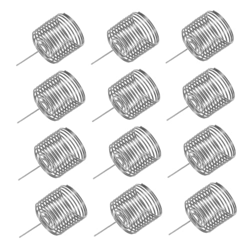 SUPVOX 12 Stück Teiliges Edelstahl Bonsai Düngerbehälter mit Langsam Freisetzenden Nährstoffkörben Langlebige Pflanzennährstoffboxen für Garten Orchideen und Sukkulenten Einfache von Supvox