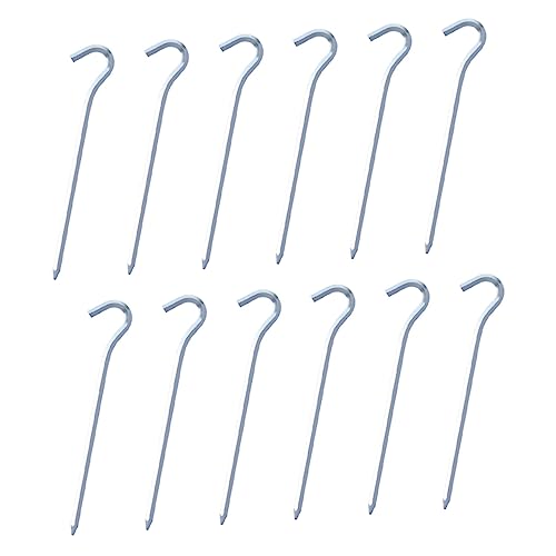 SUPVOX 12 Stück Teiliges Robustes Zelthering aus Hochwertigem Aluminium Langlebige Camping Bodenanker mit Sechseckigem Design für Festen Halt und Einfache Handhabung Beim Zelten und von Supvox