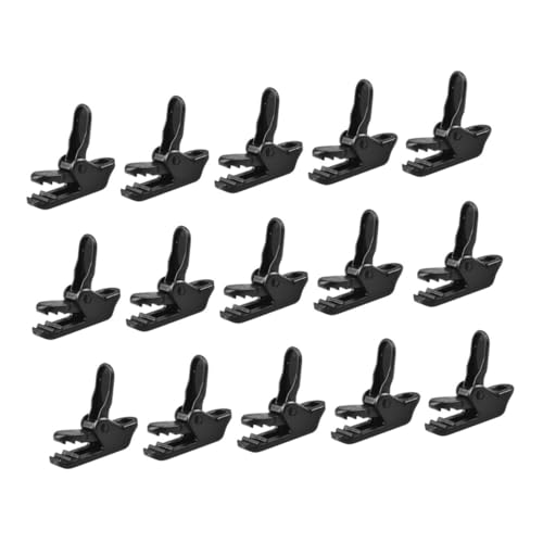 SUPVOX 15 Stück Teiliges Wetterfeste Zeltklammern aus Robustem Winddichte Planenclips für Camping Outdoor Zelten und Tarp Befestigung Kompakt und Leicht Tragbar von Supvox