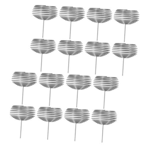 SUPVOX 16 Stück Teiliges Rostfreies Metall Düngerkörbe Bonsai Düngertöpfe mit Glatter Oberfläche Gleichmäßige Nährstofffreisetzung Einfach zu Reinigen für Orchideen Sukkulenten und von Supvox