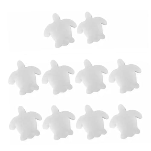 SUPVOX 16 Stück Teiliges ölabsorbierender Pool Filterschwamm in Niedlicher Schildkrötenform Weiß Hohe Effizienz Großer Oberflächeinsatz Geeignet für Schwimmbad Spa und Badebecken von Supvox