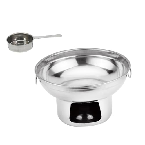 Supvox 1satz Edelstahl Camping Kochtopf Tragbarer Alkoholheiztopf Für Outdoor Aktivitäten Hot Pot Mit Alkoholbecher Für Picknicks Und Camping von Supvox