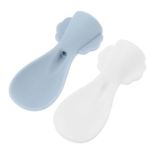 SUPVOX 2 Stück Babyfütterlöffel Frei Weicher Fütterungslöffel mit Flexibler Silikonspitze Ergonomisch für Kleinkinder Geeignet für Quetschie Taschen und Brei Abgerundete Form für Sanftes SUPVOX 2 Stück Babyfütterlöffel Frei Weicher Fütterungslöffel mit Flexibler Silikonspitze Ergonomisch für Kleinkinder Geeignet für Quetschie Taschen und Brei Abgerundete Form für Sanftes von Supvox
