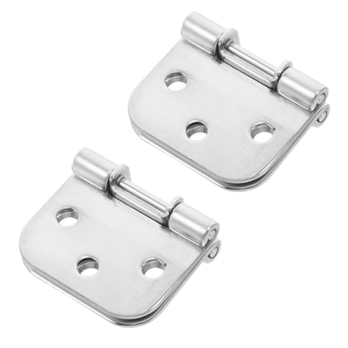 SUPVOX 2 Stück Edelstahl Klappscharnier Schwerlast Tür und Fensterscharnier Boot Yacht Möbelbeschlag für Schrank und Box Rostfrei Robust Vielseitig für Yacht und Wohnmobil von Supvox