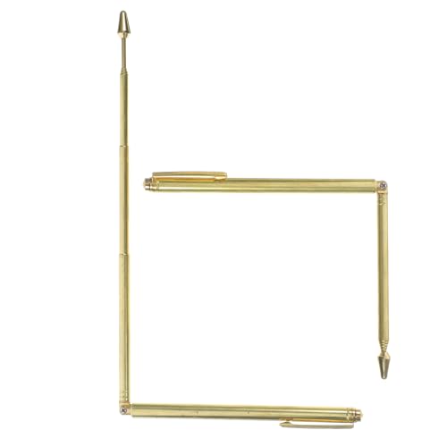 SUPVOX 2 Stück Edelstahl Suchstab Dowsing Rods Robust Langlebig Biegefest für Outdoor Wasserortung Gartenzubehör Tragbar Leicht Präzise Pendeltechnik Geschenkidee von Supvox