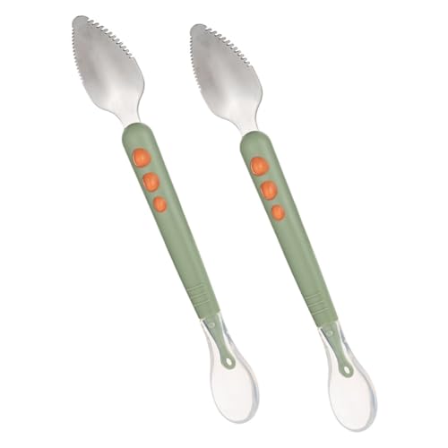 SUPVOX 2 Stück Frucht und Schaberlöffel Ergonomische Fütterungslöffel für Kleinkinder Geeignet für Brei und Püree Spülmaschinenfest Langlebig und Praktisch SUPVOX 2 Stück Frucht und Schaberlöffel Ergonomische Fütterungslöffel für Kleinkinder Geeignet für Brei und Püree Spülmaschinenfest Langlebig und Praktisch von Supvox