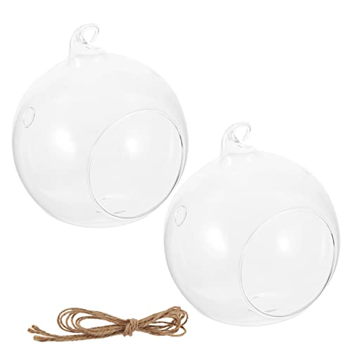 Supvox 2stücke Hängendes Terrarium Aus Glas Für Luftpflanzen Praktisch Und Dekorativ Geeignet Für Wohnzimmer Balkon Oder Büro Leicht Und Bruchfest in Kugel-Form Für Microlandschaften Supvox 2stücke Hängendes Terrarium Aus Glas Für Luftpflanzen Praktisch Und Dekorativ Geeignet Für Wohnzimmer Balkon Oder Büro Leicht Und Bruchfest in Kugel-Form Für Microlandschaften von Supvox