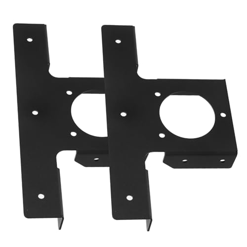 SUPVOX 2 Stück Pergola-Halterung Pergola-Rack-Unterstützung Eckwinkel Strahlhalterhardware T-Post-Montageklammern Schwere Outdoor -Klammern t-förmige Halterung Eckstütze Eisen Schwarz von Supvox