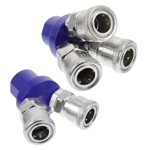 SUPVOX 2 Stück Pneumatischer C Schnellkupplungs Verteiler Luftschlauch Anschlussstück Rostfrei Verschleißfest für Kompressor Vakuumpumpe Leichtes Verbinden und Dichtes Abdichten SUPVOX 2 Stück Pneumatischer C Schnellkupplungs Verteiler Luftschlauch Anschlussstück Rostfrei Verschleißfest für Kompressor Vakuumpumpe Leichtes Verbinden und Dichtes Abdichten von Supvox