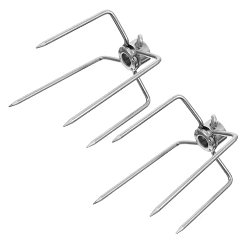 SUPVOX 2 Stück Teiliges Edelstahl Grillspieß Fleischgabel Rostfrei Poliert Sicherer Halt für Hähnchen Kebabs Vielseitig Einsetzbar Langlebig und Hitzebeständig Bbq Zubehör für Drehspieß SUPVOX 2 Stück Teiliges Edelstahl Grillspieß Fleischgabel Rostfrei Poliert Sicherer Halt für Hähnchen Kebabs Vielseitig Einsetzbar Langlebig und Hitzebeständig Bbq Zubehör für Drehspieß von Supvox