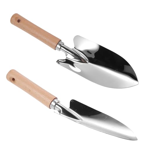 SUPVOX 2 Stück Teiliges Gartenhandwerkzeug mit Ergonomischem Holzgriff Rostfreie Edelstahl schaufeln für Graben Unkrautentfernung Bodenbearbeitung für Gartenliebhaber und Pflanzarbeiten SUPVOX 2 Stück Teiliges Gartenhandwerkzeug mit Ergonomischem Holzgriff Rostfreie Edelstahl schaufeln für Graben Unkrautentfernung Bodenbearbeitung für Gartenliebhaber und Pflanzarbeiten von Supvox