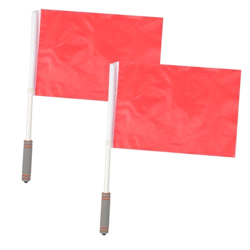 SUPVOX 2 Stück Teiliges Handwellen Schiedsrichter Flaggen Hochsichtbare Signalfahnen für Fußballspiele und Motorsport Abnehmbare Rote Sport Flaggen für Outdoor Sportveranstaltungen SUPVOX 2 Stück Teiliges Handwellen Schiedsrichter Flaggen Hochsichtbare Signalfahnen für Fußballspiele und Motorsport Abnehmbare Rote Sport Flaggen für Outdoor Sportveranstaltungen von Supvox