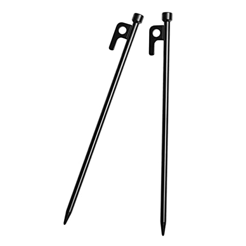 SUPVOX 2 Stück Teiliges Metall Zeltheringe Robuste und Wiederverwendbare Erdanker mit zulaufender Spitze Sturmsichere Camping Bodenanker zur Befestigung von Zelten Pavillons und von Supvox
