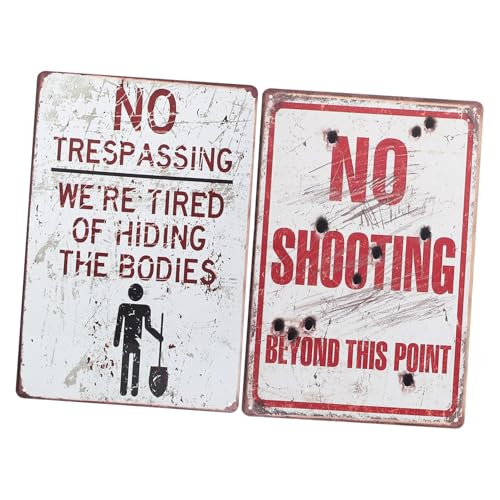 SUPVOX 2 Stück Teiliges Retro Warnschild aus Robustem Eisen Wetterfestes Außenschild für Büro Praktische und Dekorative Öffentliche Warnung mit Abgerundeten Ecken Leicht Montierbar an SUPVOX 2 Stück Teiliges Retro Warnschild aus Robustem Eisen Wetterfestes Außenschild für Büro Praktische und Dekorative Öffentliche Warnung mit Abgerundeten Ecken Leicht Montierbar an von Supvox