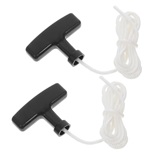 SUPVOX 2 Stück Teiliges Starterseil mit Ergonomischem Griff Verschleißfestes Nylon Ersatz für Rasenmäher und Generatoren Komfortabler Halt Langlebig und Einfach zu Montieren von Supvox
