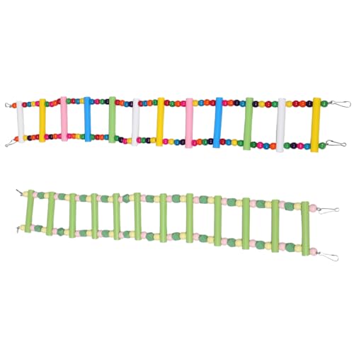 SUPVOX 2 Stück Teiliges Vogelspielzeug Parrot Leiter mit Schaukel aus Sicherem Material Robust und Langlebig für Kleine und Mittelgroße Papageien Wellensittiche und Nymphensittiche SUPVOX 2 Stück Teiliges Vogelspielzeug Parrot Leiter mit Schaukel aus Sicherem Material Robust und Langlebig für Kleine und Mittelgroße Papageien Wellensittiche und Nymphensittiche von Supvox