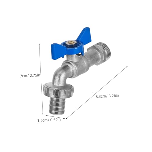 SUPVOX 2 Stück Wasserhahn aus Zinklegierung für Außenbereich Vielseitiger Garten und Waschmaschinen Wasserhahn mit Schlauchanschluss Robust Korrosionsbeständig Wandmontierbar von Supvox