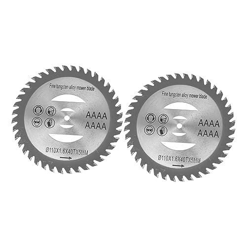 SUPVOX 2 Stück Wolframkarbid-Klingen für elektrische Rasenmäher Durchmesser Trennscheiben Unkrautschneider Zubehör für effizientes Grasschneiden und Rasenpflege SUPVOX 2 Stück Wolframkarbid-Klingen für elektrische Rasenmäher Durchmesser Trennscheiben Unkrautschneider Zubehör für effizientes Grasschneiden und Rasenpflege von Supvox