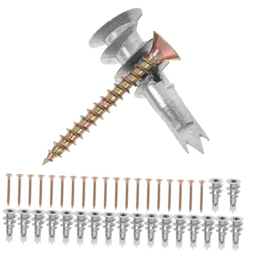 SUPVOX 20 Sätze Teiliges Dübel und Schraubenset Spiral Hohlraumdübel Selbstbohrend Eisen Einfache Vielseitig für Gipskartonplatten und Rigipswände für Bad und Küchenzubehör SUPVOX 20 Sätze Teiliges Dübel und Schraubenset Spiral Hohlraumdübel Selbstbohrend Eisen Einfache Vielseitig für Gipskartonplatten und Rigipswände für Bad und Küchenzubehör von Supvox