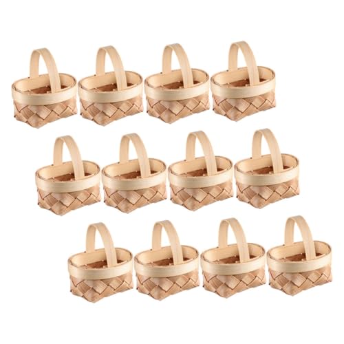 SUPVOX 20 Stück Mini Osternester Geflochtene Kleine Körbe mit Griffen Miniatur Picknickkörbe im Landhausstil für Hochzeitsgeschenke DIY Dekorationen und Beerenhalter SUPVOX 20 Stück Mini Osternester Geflochtene Kleine Körbe mit Griffen Miniatur Picknickkörbe im Landhausstil für Hochzeitsgeschenke DIY Dekorationen und Beerenhalter von Supvox