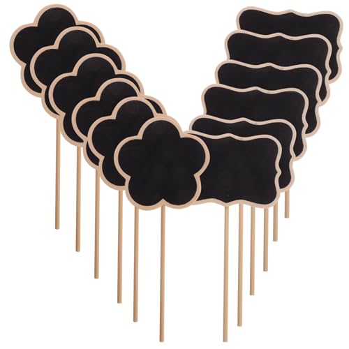 SUPVOX 20 Stück Pflanzenschilder mit Tafel Oberfläche Kleine Gartenstecker zum Beschriften Wetterfest für Topfpflanzen Kräuter Blumen und Gemüse im Außenbereich von Supvox