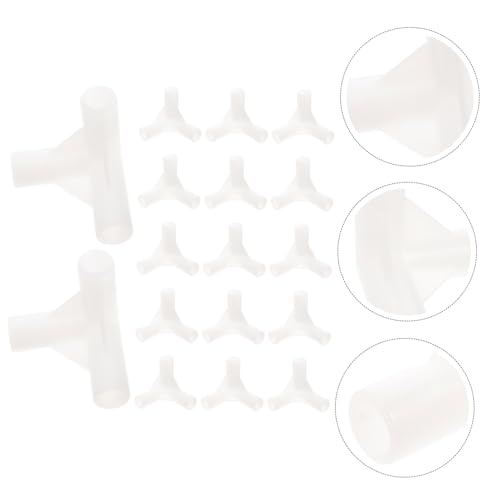 SUPVOX 20 Stück Teiliges Canopy Zelt Ersatzteile Kunststoff Verbindungsstücke Langlebige Pavillon Beschläge Leicht Wiederverwendbar Einfache Montage für Outdoor Terrassen und von Supvox
