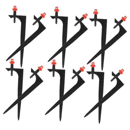 SUPVOX 20 Stück Teiliges Gartenzubehör Pflanzensprühdüse mit Nebeleffekt Verstellbare Bewässerungsdüse mit Erdspieß Kunststoff Sprinklerkopf für Gewächshaus und Gartenbewässerung von Supvox